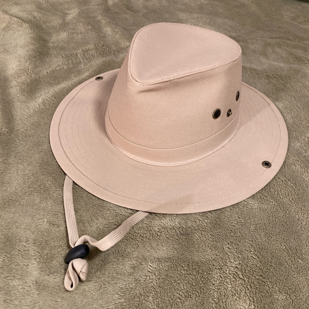 NWOT Outback Trading Company Vintage 80s Hat River Guide Tan Size L Large